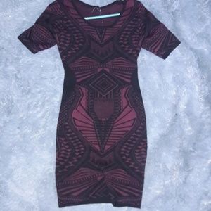 Printed cocktail dress